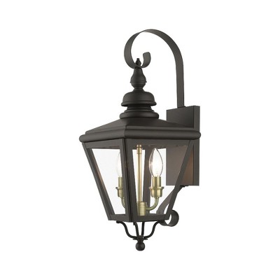 Livex Lighting Adams 2 - Light Wall Light in  Bronze/Antique Brass