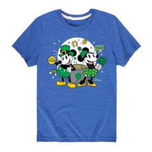 Boys' - Disney - Mickey And Minnie Pot Of Gold Short Sleeve Graphic T-Shirt - 1 of 4
