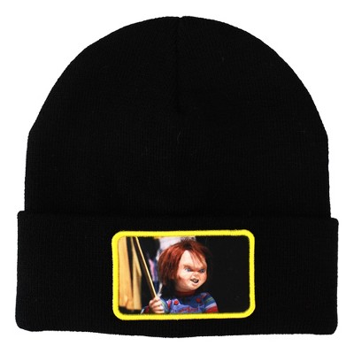 Chucky Good Guy Doll Black Cuff Beanie