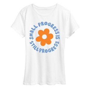 Women's - Instant Message - Small Progress Is Still Progress Short Sleeve Graphic T-Shirt - 1 of 4
