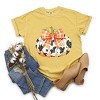 Simply Sage Market Cow Pumpkin Coquette Distressed Garment Dyed Tee - 3 of 4