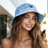 Dalix Butterfly Tie Dye Bucket Hat Cotton Embroidery Casual Outdoor Style Womens - 4 of 4