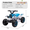 ATV for Kids, 6V Battery Powered Toddler 4 Wheeler w/Music, Light, 1.5mph Max Speed, Kids ATV 4 Wheeler 3+ Years - 4 of 4