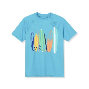 Lands' End Kids Short Sleeve UPF 50 Sun Protection Rash Guard - 1 of 2
