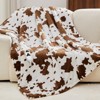 Inhand Heated Blanket Electric Throw - 50"x60" Cow Print Flannel Heating Blanket Throw Auto-Off 10 Heat Level Over-Heat Protection - 2 of 4