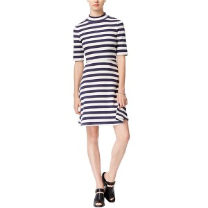 maison Jules Womens Striped Fit & Flare Dress - 1 of 1