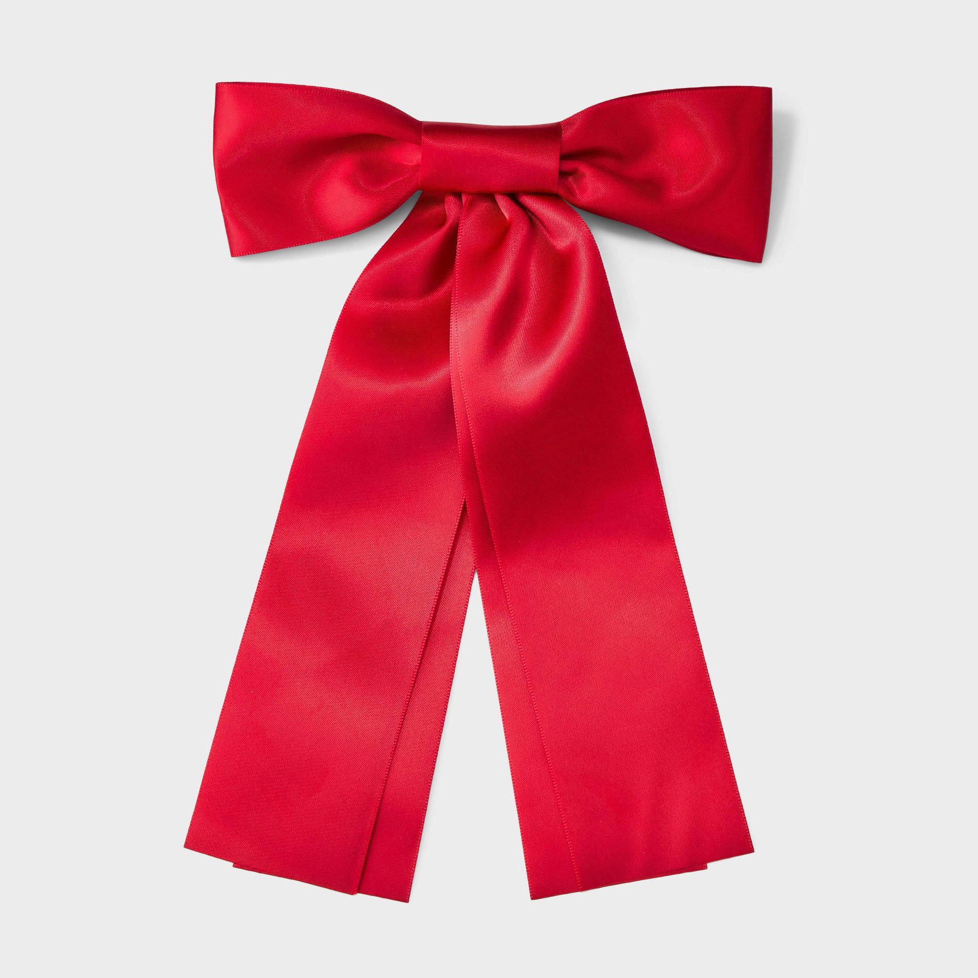 Girls' Satin Bow Barrette - art class™ Red