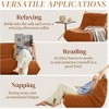 Lyngins Caterpillar-Style Bean Bag Chair, Armless Lazy Chair with High-Density Memory Foam, Stylish Accent Chair, Single Sofa Chair for Home - 4 of 4