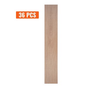 VEVOR Self Adhesive Vinyl Floor Tiles 36 x 6 inch, 36 Tiles 2.5mm Thick Peel & Stick, Natural Wood Grain DIY Flooring for Kitchen, Dining Room - 1 of 4