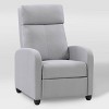 Lynwood Press-Back Recliner Chair Light Gray - CorLiving - 2 of 4