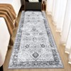 COZONY Washable Vintage Oriental Area Rug with Non-Slip Backing, Low Pile Soft Carpet for Living Room and Bedroom - 3 of 4