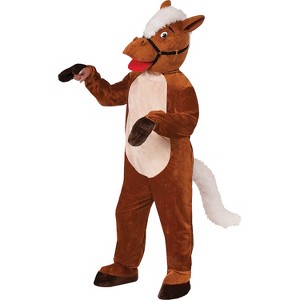 Forum Adult Horse Mascot Costume - One Size - Brown - 1 of 1