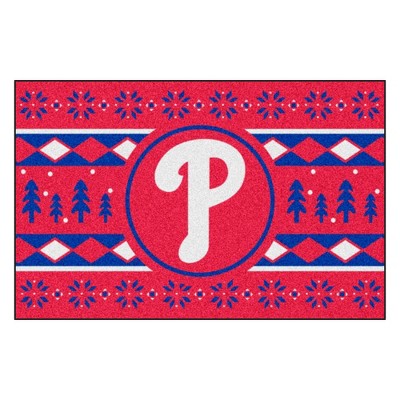 MLB Philadelphia Phillies 19"x30" Holiday Sweater Rug