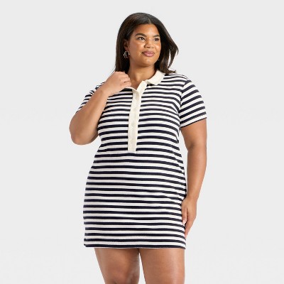 Women's Short Sleeve Knit Mini Shirtdress - Universal Thread™