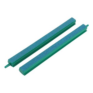 Unique Bargains Fish Tank Bubble Air Stone Bar 8" Green Blue 2 Pcs - 1 of 4