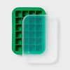 Silicone Cube Ice Tray with Lid Green - Room Essentials™ - 3 of 3