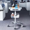 VEVOR Medical Cart, Salon Cart with Wheels, Mobile Trolley Cart 26.77"-42.91" Height Adjustable, Metal Salon Stations for Hair Stylist - 2 of 4
