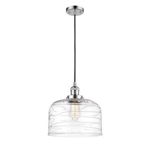 Bell - 1 Light Cord Hung Mini Pendant In Industrial Style-8 Inches Tall and 12 Inches Wide - 1 of 1