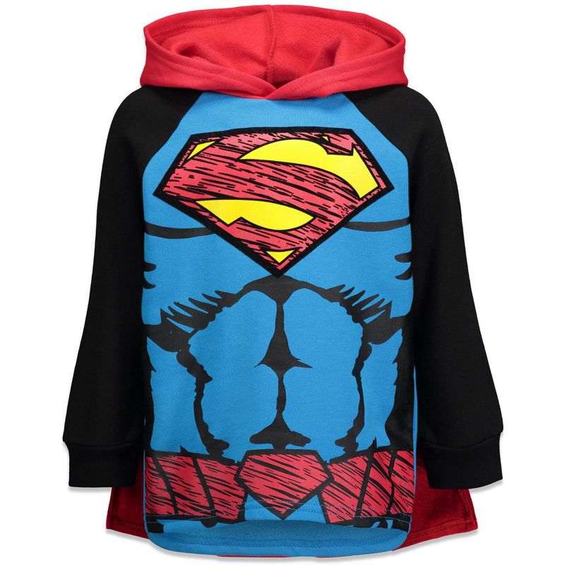 DC Comics Justice League Superman Hoodie and Cape Toddler, 4 of 9