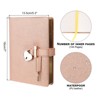 Unique Bargains Cute Journaling Leather B6 Diary with Heart Lock 144 Pages - 2 of 4