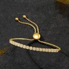 Ross-Simons 1.00 ct. t.w. Diamond Cluster Bolo Bracelet in 18kt Gold Over Sterling Size - 4 of 4