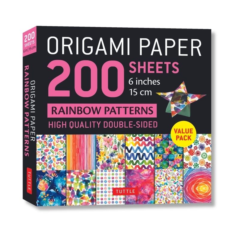 Origami Paper 200 Sheets Rainbow Patterns 6 (15 CM) - by  Tuttle Studio (Loose-Leaf), 1 of 2