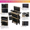 Byootique Bronze Rolling Hair Stylist Salon Makeup Cosmetic Case Artists Train Trimmer Box - 3 of 4