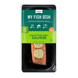 Bristol Seafood My Fish Dish Lemon & Pesto Butter Atlantic Salmon - Frozen - 7oz - 1 of 3
