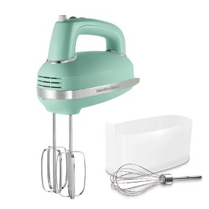 Hamilton Beach 5 Speed Hand Mixer Smartboost 5 Speeds Mint Green 62601N - 1 of 4