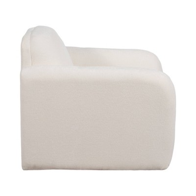 Beige Wood Accent Chair with Sleek Design