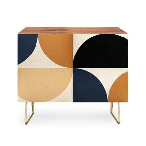 Color Poems Bold Minimalism XII Walnut Credenza - Deny Designs - 1 of 3