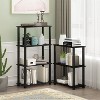Furinno 4-Tier Open Decorative Bookshelf Multipurpose Display Rack,Americano - 2 of 4