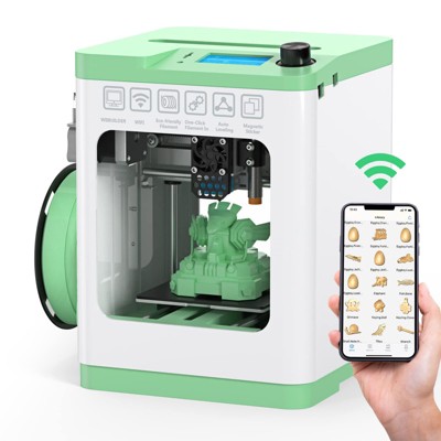 ZACHVO Mini 3D Printer for Kids & Beginners, Fully Assembled, Auto Leveling, WiFi Printing, Heated Bed, Silent, Smart App Control