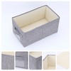 Unique Bargains Fabric Foldable Closet Storage Bins with Handles - 2 of 4