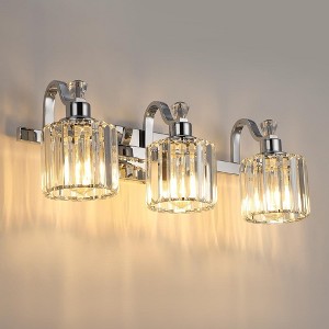 LED Modern Crystal Bathroom Vanity Lights Over Mirror (3/4/5/6-Light) - 1 of 4