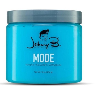 JOHNNY B. MODE STYLING GEL (16 oz Large Tub) Blue Professional Hair Styling Gel
