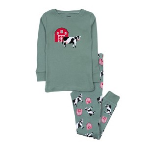 Leveret Kids Cotton Pajamas - Animal Print - 1 of 3