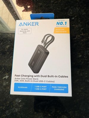 Anker 30W 10000mAh Power Bank with 2 Built-in USB-C Cable : Target