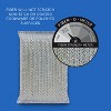 Lola Products Wonder Non-Scratch Scouring Pad, Large Knitted Flat Wire Cloth Fibers w/ Foam Sponge Core, Assorted Colors (Gold or Silver), 3 Pack - 4 of 4