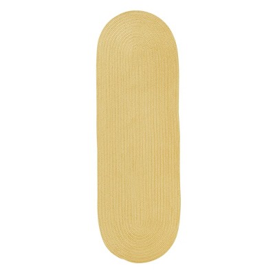 Colonial Mills Boca Raton - Pale Banana 2 Ft x10 Ft Runner (Oval) Rug Indoor/Outdoor 100% Polypropylene