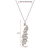 Alilang Gold Tone Peacock Pendant Necklace with Blue and Green Crystal Rhinestones - 4 of 4