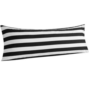 Brushed Microfiber Body Pillowcase, Soft and Cozy Printed Pillow Cover with Envelope Closure, 20x54 Inches - NTBAY - 1 of 4
