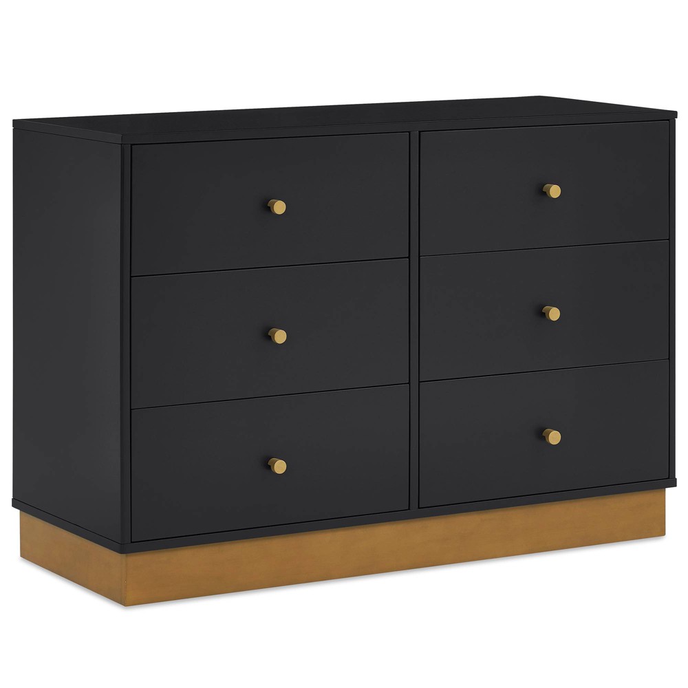 Photos - Dresser / Chests of Drawers Delta Children James 6 Drawer Dresser - Midnight Gray with Acorn