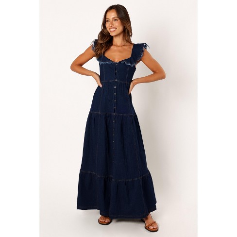 Raphael Tiered Maxi Dress - Blue - Petal & Pup USA