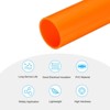 Unique Bargains Water Plumb DIY Crafts High Impact Rigid Round Pipes 8" Length ID 0.63" OD 0.79" Orange - 3 of 4