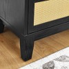 NicBex 5 Drawers Dresser Rattan Dresser Modern Wooden Chest of Drawers Closet Organizers and Storage for Bedroom, Living Room, Hallway - 4 of 4