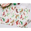 Saro Lifestyle Christmas Stockings Table Mats (Set of 4) - 4 of 4