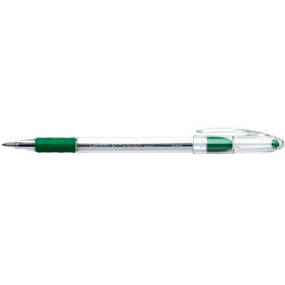 Pentel R.S.V.P. Ballpoint Pen, 0.7 mm, Green, pk of 12