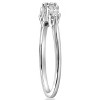 Pompeii3 1/3ct Marquise Diamond Wedding Ring Womens Stackable Band 14k White Gold - 3 of 4