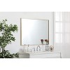 Elegant Lighting Metal frame rectangle mirror 30 inch in Black - 3 of 4